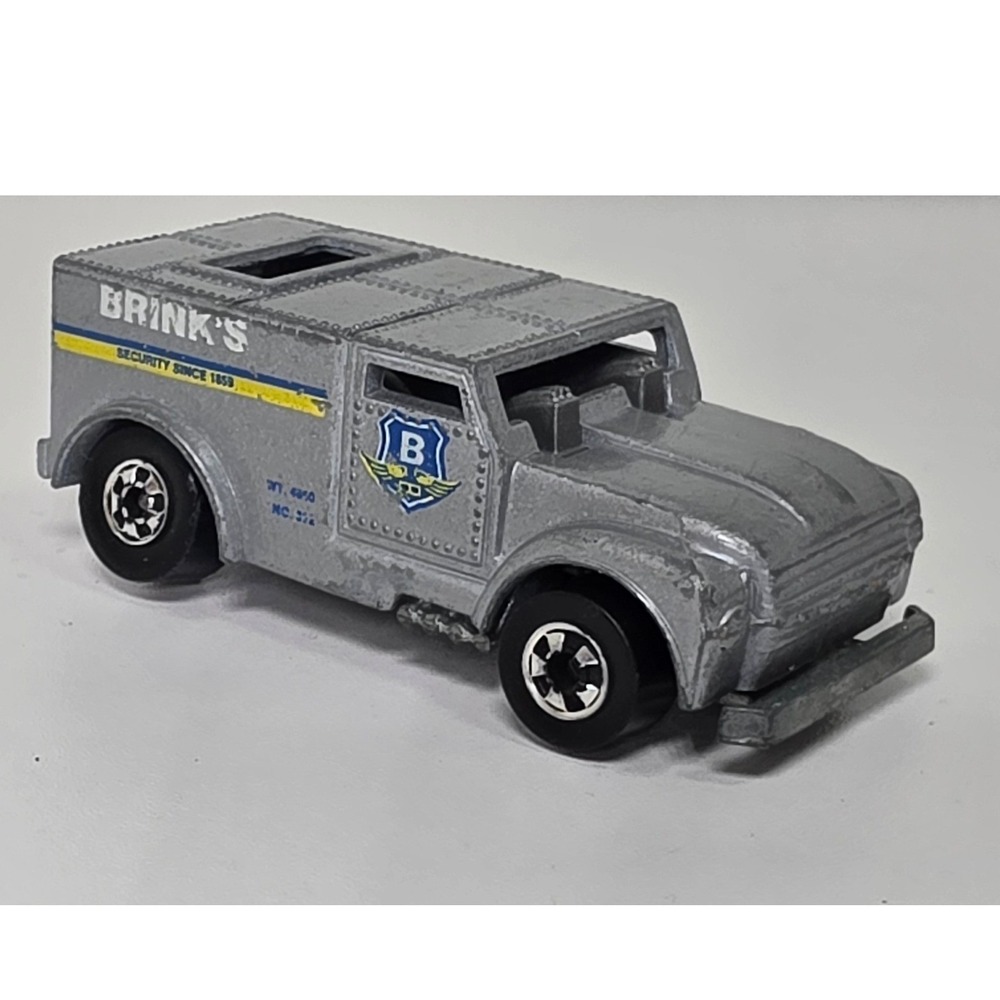 Hot Wheels Funny Money Brinks Armored Truck 1970 Hong Kong Silver Diecast Car